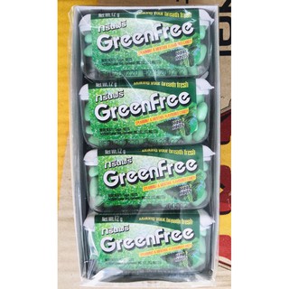 เม็ดอมกรีนฟรี Greenfree มี 3 รสให้เลือก ขนาด 12 กรัม x 12 ตลับ