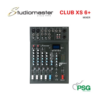 Studiomaster CLUB XS 6+ COMPACT MIXER 2 MIC INPUT, 2 STEREO