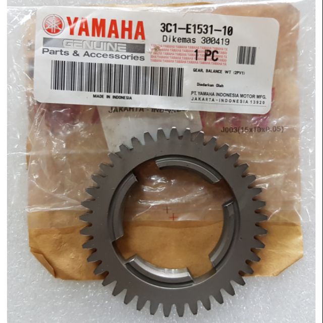 [ 3C1-E1531-10 / BK6-E1531-00 ] BALANCE WEIGHT GEAR Y15ZR FZ150 R15