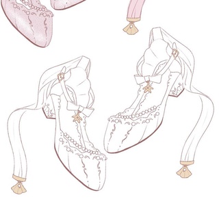 รองเท้าแตะโรมัน[Star Shell] ต้นฉบับสาวนุ่ม Lolita Lolita ห่วงโซ่มุกโบว์เปลือกปลาดาวเจ้าหญิงสาวshoes