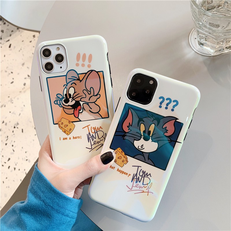 ins cartoon cat and mouse couple 11Pro Max Blu-ray shell Apple X / XS / XR mobile phone case iPhone8plus / 7 female 7p m
