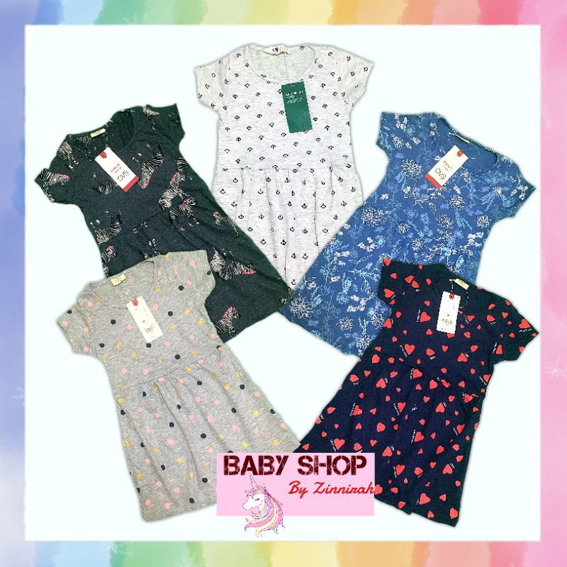 ️ DRESS INSPIRED H&M/OVS SHORT SLEEVE FOR KIDS / GIRL DRESSES / SUMMERWEAR