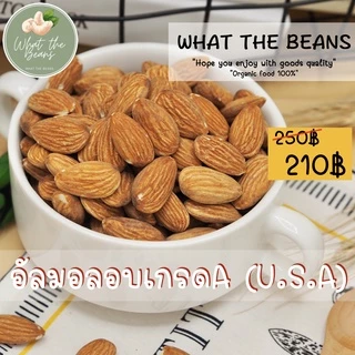 อัลมอนด์อบธรรมชาติ USA 100, 250, 500g ไม่เกลือ ไม่เนย อบใหม่ทุกวัน