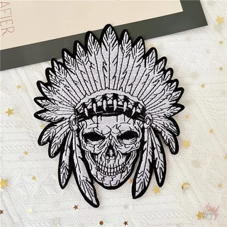 ☸ Live Free Ride Free - แพทช์รีดมอเตอร์ย้อนยุค ☸ 1 ชิ้น Skull DIY เย็บบนเหล็กบนป้ายแพทช์