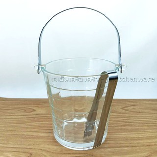 ถังน้ำแข็งแอทลาส 5 นิ้วพร้อมที่คีบสแตนเลส US ความจุ 750 ml (IB5)