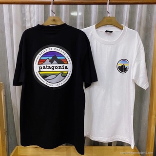 GP เสื้อยืดแขนสั้น พาทาโกเนีย วงกลม SML
