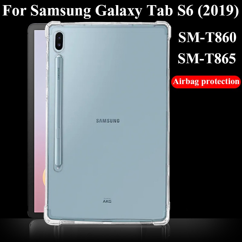 กรณี Samsung Galaxy Tab S6 2019 10.5 inch SM-T860/T865 Silicone soft shell TPU Airbag Transparent protection cover
