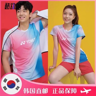 ใหม่ Yonex เสื้อกีฬาแขนสั้น ลายแบดมินตัน ยูนิกซ์ แฟชั่น 2022