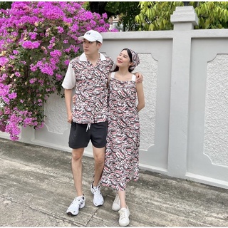 Minimal Set รุ่น Choco O’clock Maxi Dress เดรสยาวกับเชิ้ตแขนสั้น