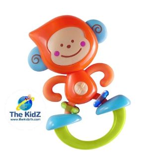 ลิงน้อย ยางกัด ของเล่น เขย่า 🐵B Kids – Rattle &amp; Teether – Bebee Monkey