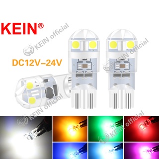 Kein หลอดไฟจอดรถ LED DC12V-24V T10 W5W 194 168 แบบเปลี่ยน สําหรับติดป้ายทะเบียนรถยนต์