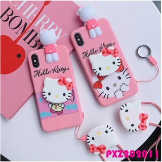 เคสมือถือ ลายการ์ตูนคิตตี้น่ารัก สําหรับออปโป้ เรียลมี C11 C12 C15 C17 C2 C3 5i 6i 7i  A83 F7 A37 A77 A53 A33 2020 A9 A5