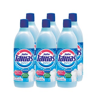 ไฮเตอร์ น้ำยาซักผ้าขาว สีฟ้า 600 มล. x 6 ขวด Haiter detergent white blue 600 ml x 6 bottles