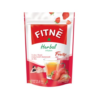 (แพ็ค 12 ซอง) Fitne RT Herbal Infusion Tea Strawberry Flavored ยาชงสมุนไพรอาร์ที ตรา ฟิตเน่ กลิ่นสตรอว์เบอร์รี 25.8 กรัม