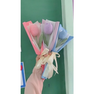 ช่อดอกไม้รับปริญญา🌷 ดอกไม้ทิวลิป 🌷ของขวัญปัจฉิม🌷