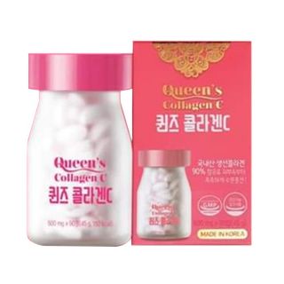 Queens Collagen C 500mg 90เม็ด