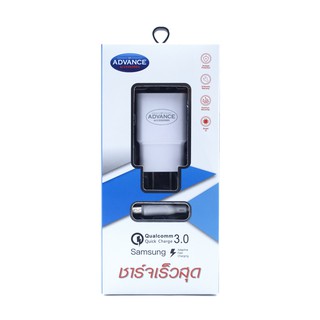 Dpower Adapter Set QA-09 Quick Charge 3.0 (5V 3A) White+ สายชาร์จ micro