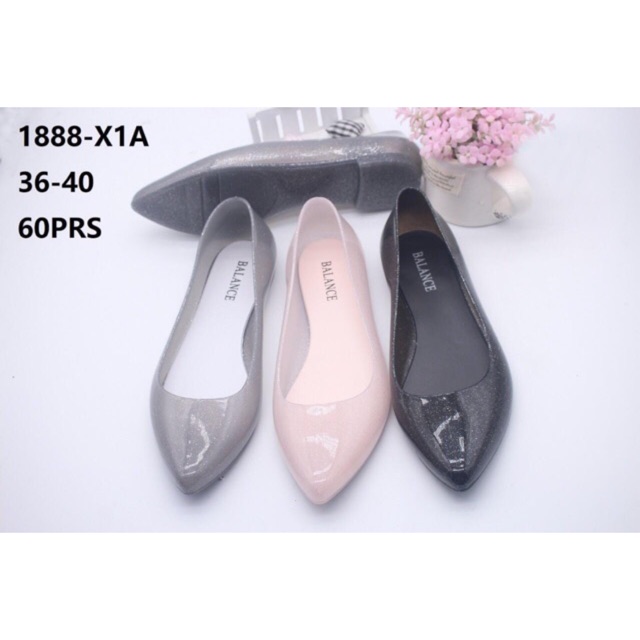 รองเท้า Jelly Flat Glitter Balance รุ่น 1888-X1A