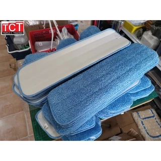 อะไหล่ผ้าถูพื้นไมโครไฟเบอร์ ผ้าม็อบไมโครไฟเบอร์ ผ้าถูพื้น ขนาด 18 นิ้ว สีน้ำเงิน / สีน้ำตาล microfiber mop 18"