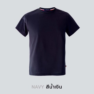 💎สีกรมท่าNAVY💎 เสื้อยืดสีพื้น เสื้อผู้ชาย เสื้อยืดผู้ชาย เสื้อคอกลม เสื้อยืด แขนสั้น