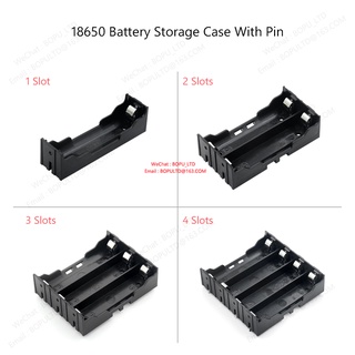 กล่องเก็บแบตเตอรี่สํารอง 18650 1X 2X 3X 4X 18650 1 2 3 4 ช่อง พร้อมหมุดแข็ง DIY