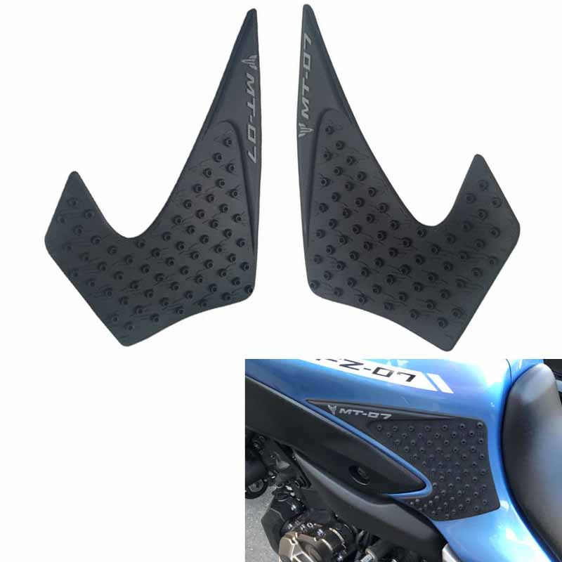 รถจักรยานยนต์ 3M สติกเกอร์ anti-skid การใช้ถังเท้าสติกเกอร์สําหรับ Yamaha MT07 FZ07 MT FZ 07 2013-2017 MT-07 FZ-07