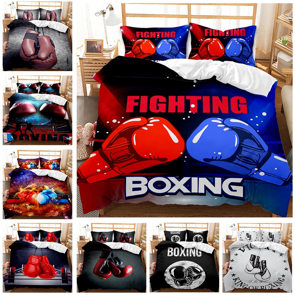 Boxing Gloves Comforter Cover QueenKing Size for Kids Teens Boys Men