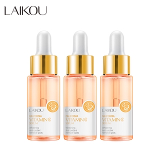 Laikou เซรัมวิตามินซี บํารุงผิวหน้า ป้องกันริ้วรอย ควบคุมความมัน 3 ชิ้น.