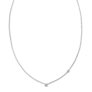 สร้อยคอเพชร Classic Bezel Necklace (NC049)