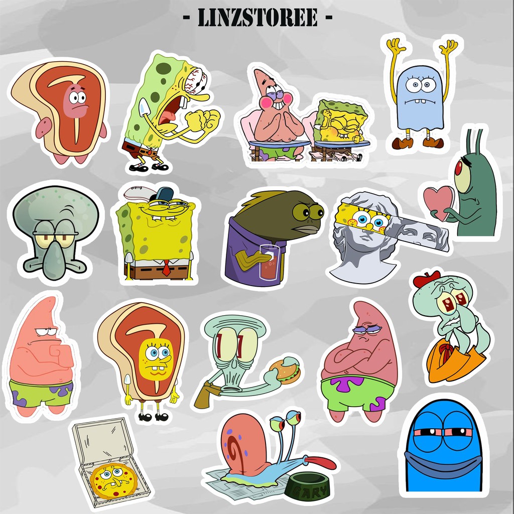 SPONGEBOB MEME STICKER PACK / สติ๊กเกอร์โทรศัพท์ / สติ๊กเกอร์แล็ปท็อป / สติ๊กเกอร์ TUMBLR / สติ๊กเกอ