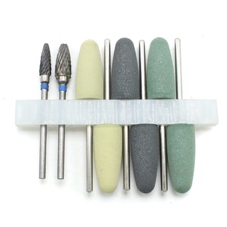 8Pcs 2.35mm Dental Resin Base Acrylic Polishing Burs Kit Drill Polisher  Tool