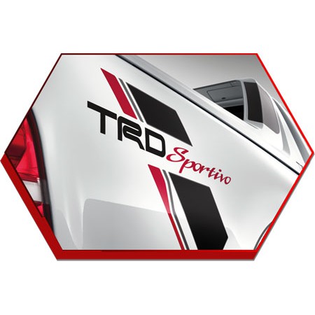 สติ๊กเกอร์ TRD Sportivo คาดหลัง สำหรับรถ TOYOTA VIGO , VIGO CHAMP