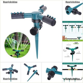 hurickshine สปริงเกอร์อัตโนมัติหมุนได้ 360 องศาสําหรับรดน้ําสวนสนามหญ้า