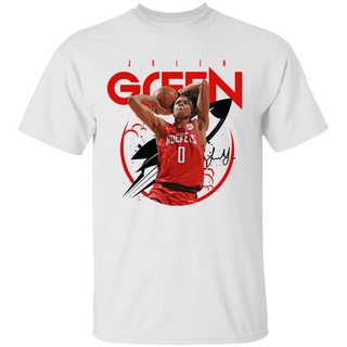 ROUND คอลูกเรือเสื้อยืด พิมพ์ลายจรวด New Jalen Green Houston สําหรับผู้ชาย-4XL