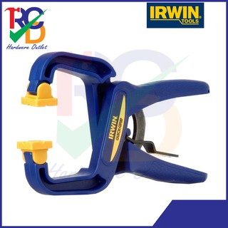 IRWIN แคลมป์แบบมือจับ QUICK-GRIP HANDI-CLAMP ขนาด 1-1/2 นิ้ว/38mm. - 4 นิ้ว/100mm.