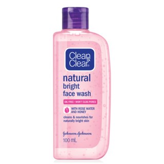 คลีน แอนด์ เคลียร์ โฟมล้างหน้า เนเชอรัล ไบรท์ Clean &amp; Clear Natural Bright ขนาด 100 มล.