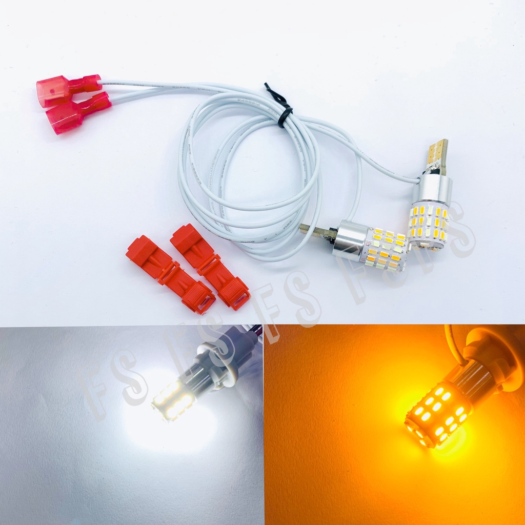 รุ่น NEW-T10 ไฟเลี้ยว+ไฟหรี่ ไฟหรี่+เลี้ยวมอเตอร์ไซค์ ขั้วT10 รุ่นใหม่ ไม่ต้องมีกล่องรีเลย์ 12V