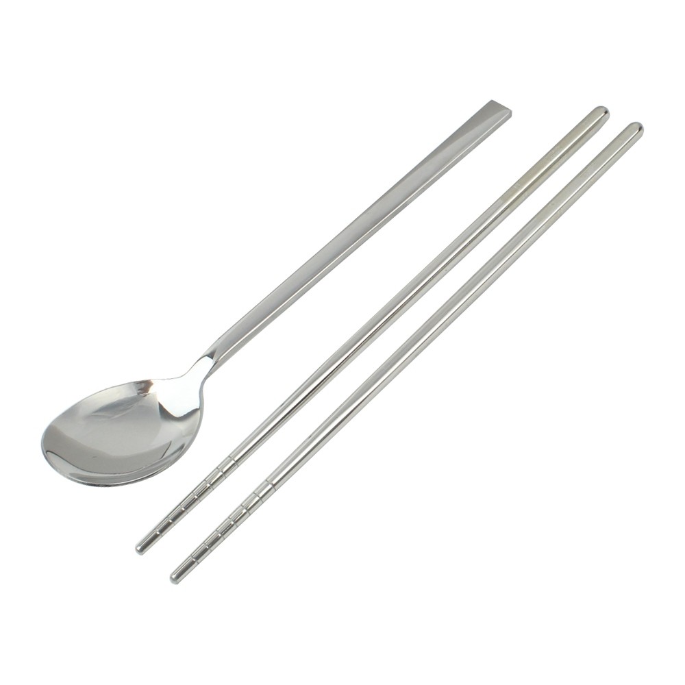 ช้อนเกาหลี พร้อมตะเกียบ รุ่น Korean-Chopstick-Spoon-Set-05c-June-Beam