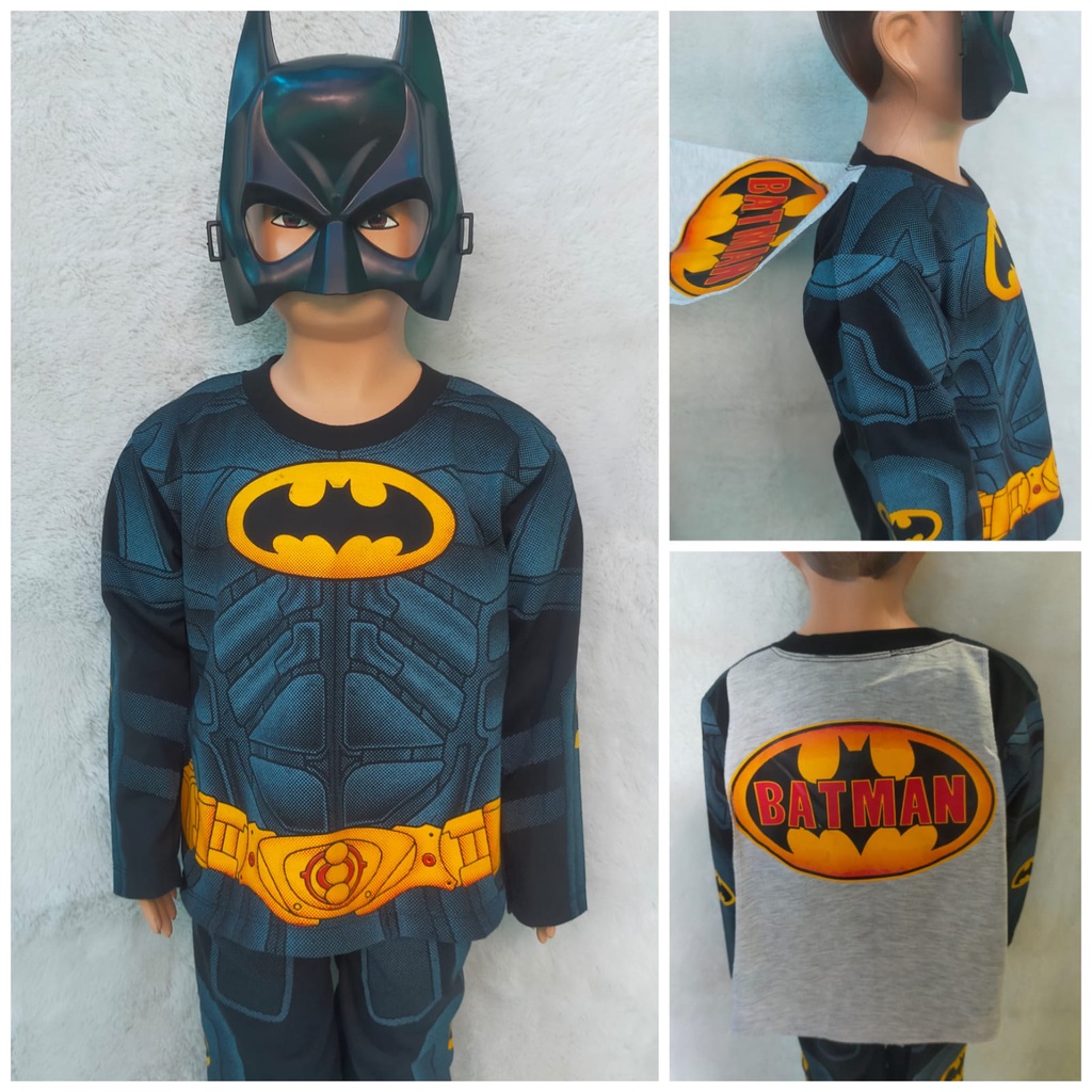 Boys SUPERHERO COSTUME WING BATMAN SET 2-8 ปี // BOYS SET