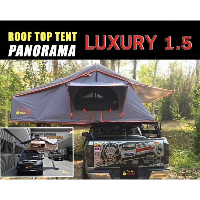 Roof Top Tent หลังคาอ่อน รุ่น Luxry 1.5 เต้นท์หลังคารถ ไม่มีห้องใต้หลังคา