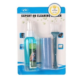 YNI น้ำยาทำความสะอาด พร้อมผ้าชามัวร์+แปรงทำความสะอาด Cleaning Kit for LCD Screen รุ่นCL-034