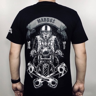 เสื้อยืดพิมพ์ลายแฟชั่น Maddogstreet ® เสี้อยืดลาย รุ่น หมาใส่หมวก แขนสั้น เสื้อยืดผู้ชาย