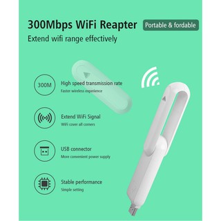 USB WIFI Repeater ตัวขยาย สัญญาณ Wifi ให้แรงขึ้น Wifi Repeater ขยายได้ ไกล แรง เร็ว