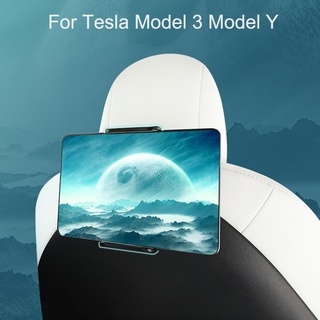 Tesla อุปกรณ์เสริมFor Tesla Model 3 Y ortable Car Holder Tablet Rear Seat Hanger hone Mout Mobile Suortอะไหล่รถยนต์