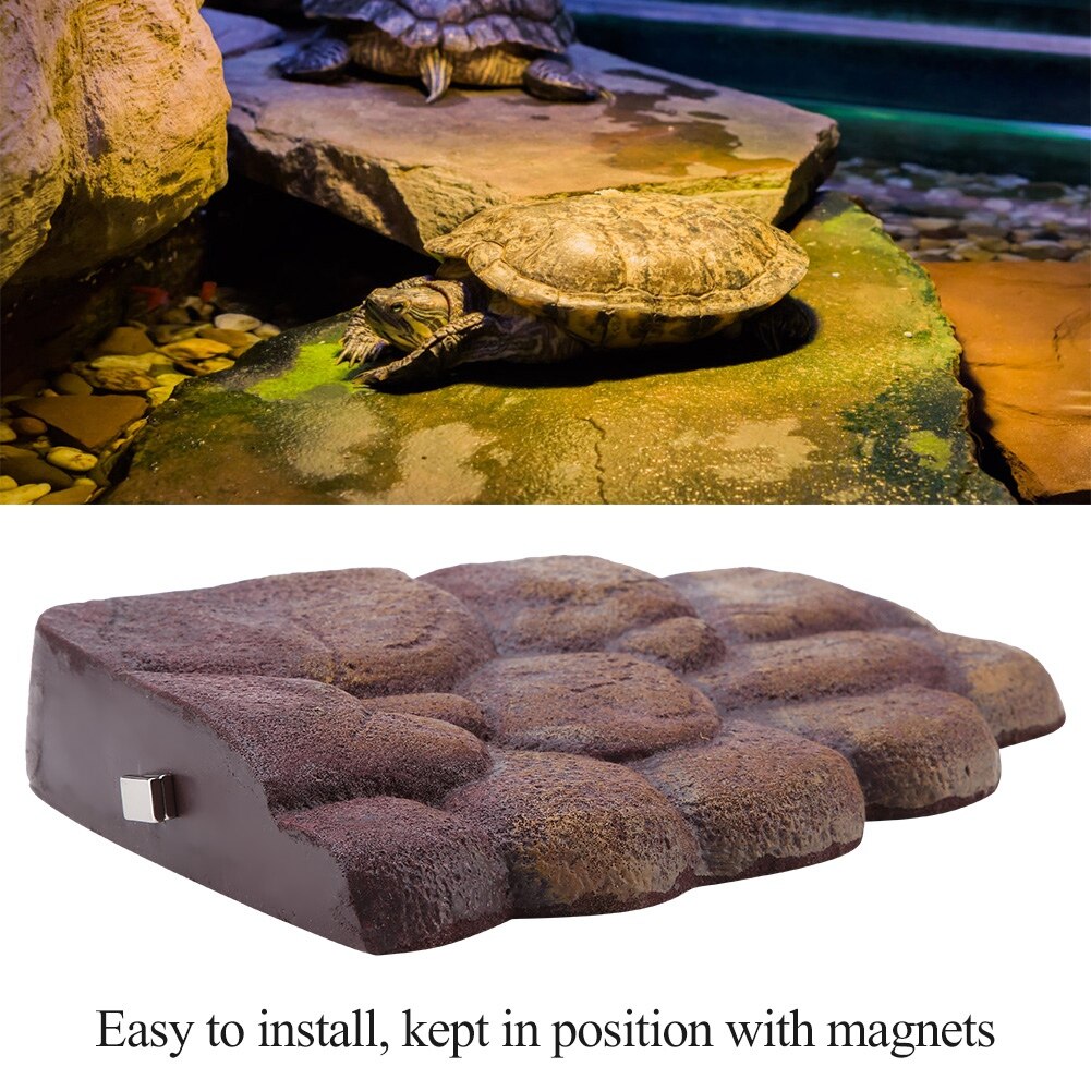 Reptiles Turtle Tank Floating Island Aquarium Aquatic Magnetic Basking ...