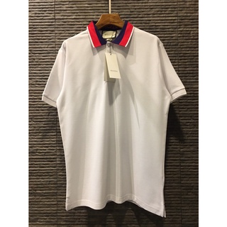 เสื้อโปโล กุชชี่ POLO SHIRT  เนื้อผ้าดีเรียบๆ ใส่สบาย ดิวโรงงานเอง ถ่ายสดจากสินค้าจริง Size M - XXL