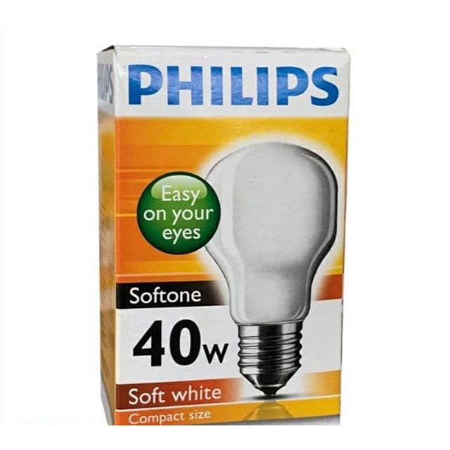 Philips Softtone Incandescent Lamp 40W หลอดไฟฟิลิปส์ หลอดไส้ รุ่นซอฟท์โทน40W