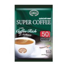 SuperCoffee Super Rich 3in1 ซุปเปอร์กาแฟ ซุปเปอร์ริช คอฟฟี่ริช กาแฟสำเร็จรูป ขนาด 20กรัม/ซอง ยกแพ็ค 50ซอง