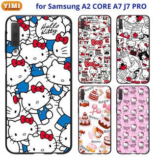 เคส SAMSUNG A04 A04S A13  A23 A33 A53 A73 A03 A52s A52 A72 A12 M12 5G A01 A2 Core   โทรศัพท์มือถือซิลิโคนนิ่ม พิมพ์ลายการ์ตูนคิตตี้ กันกระแทก สำหรับ