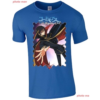 Tee เสื้อแฟชั่นผญ sexy photo man ผู้ชายและผู้หญิง Burai Outlet Code Geass Anime Unisex T-Shirt new